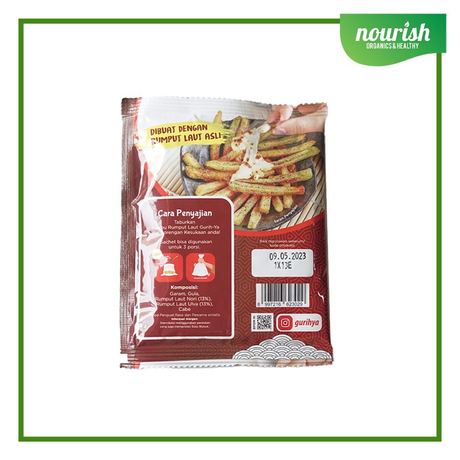 Gurih-ya Bumbu Tabur Seaweed Spicy 15gr