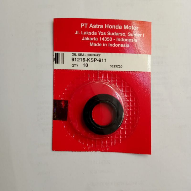 91216-KSP-911 Oil Seal 20X34X7 Sil Oli As Gear Gir Depan Tiger Megapro GL CS1 Revo AT CBR CB Verza S