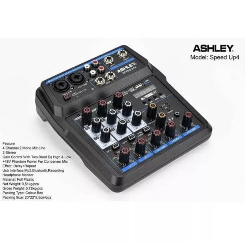 Audio Mixer Ashley 4 Channel Speed Up 4