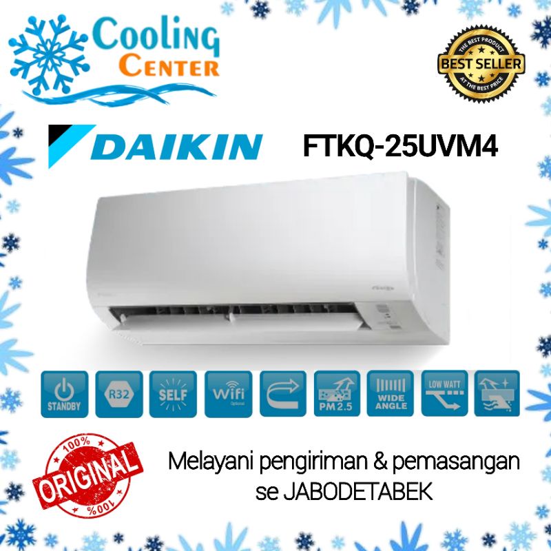 AC DAIKIN FTKQ 25 1 pk FLASH INVERTER + PASANG INSTALASI