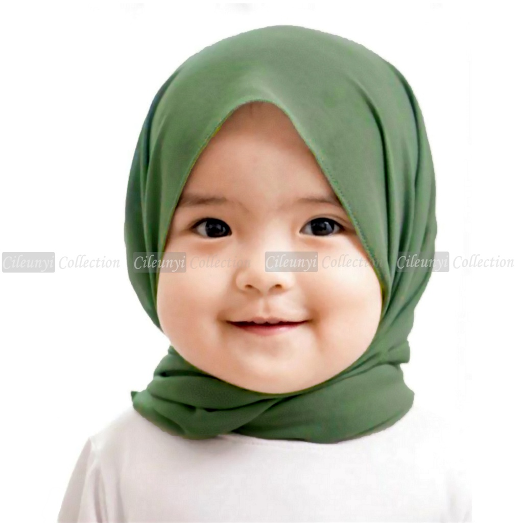 Pashmina Carla Pasmina Instan Karet Kerudung Bayi 1-4 Tahun Jilbab Instant Anak Pashtan Hijab Diamond Stretch Premium Langsung Pakai Tanpa Peniti