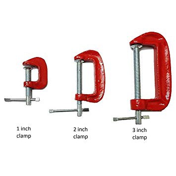 Clamp C Set 3 Pcs - 1 Inch - 2 Inch - 3 Inch