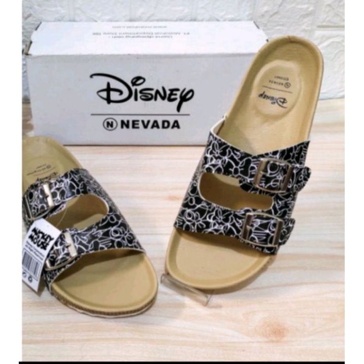 Sandal Wanita Selop Merk DISNEY NEVADA ORI motif puyuh kode NAD