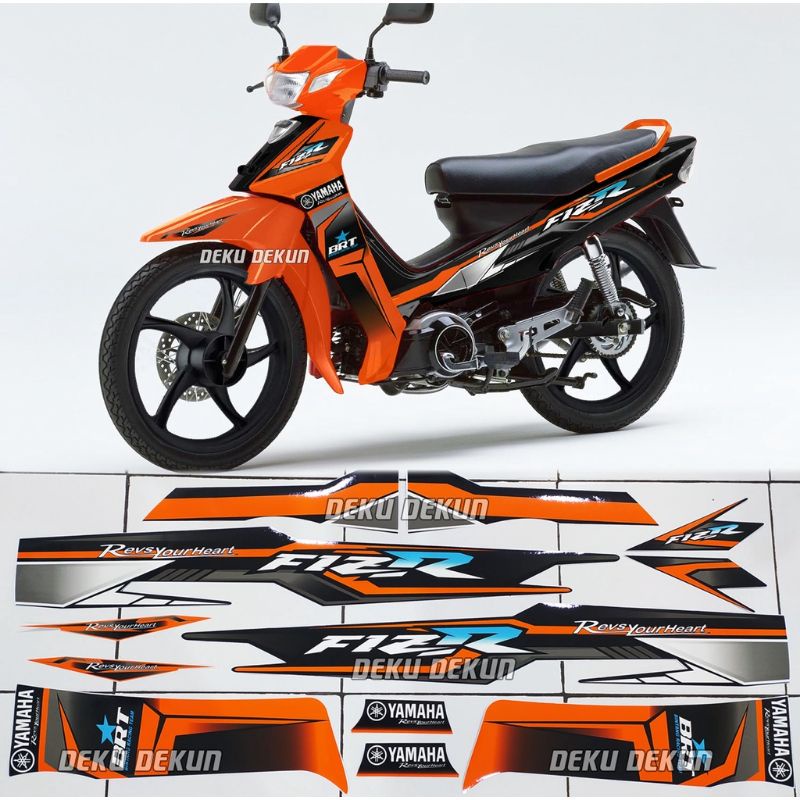 striping variasi f1zr / striping variasi f1zr orange hitam / striping variasi fizr / striping varias