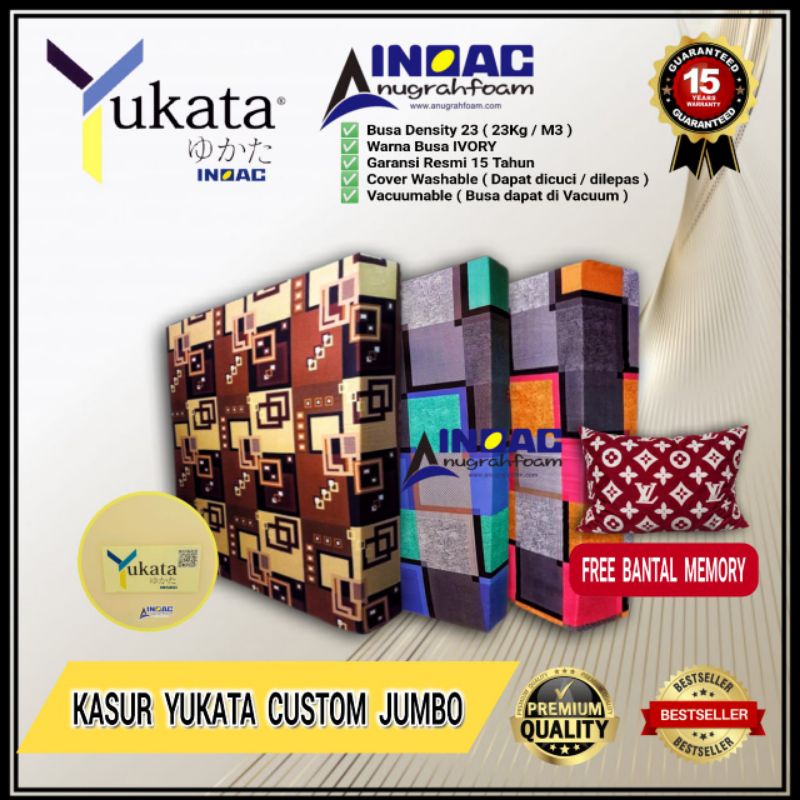 [ORIGINAL] KASUR BUSA INOAC YUKATA / KASUR INOAC ASLI / MATRAS KASUR UTK KAMAR TIDUR GARANSI 15 THN