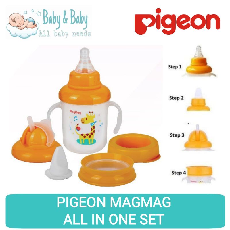 PIGEON MagMag Training Cup All In One Set Step 1 2 3 4