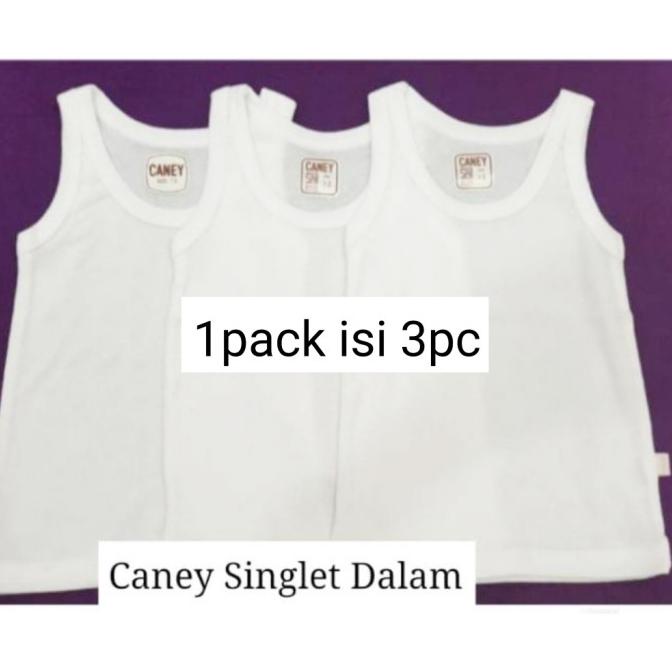 Caney Kaos Dalam Putih - kaos singlet daleman baju anak isi 3pc