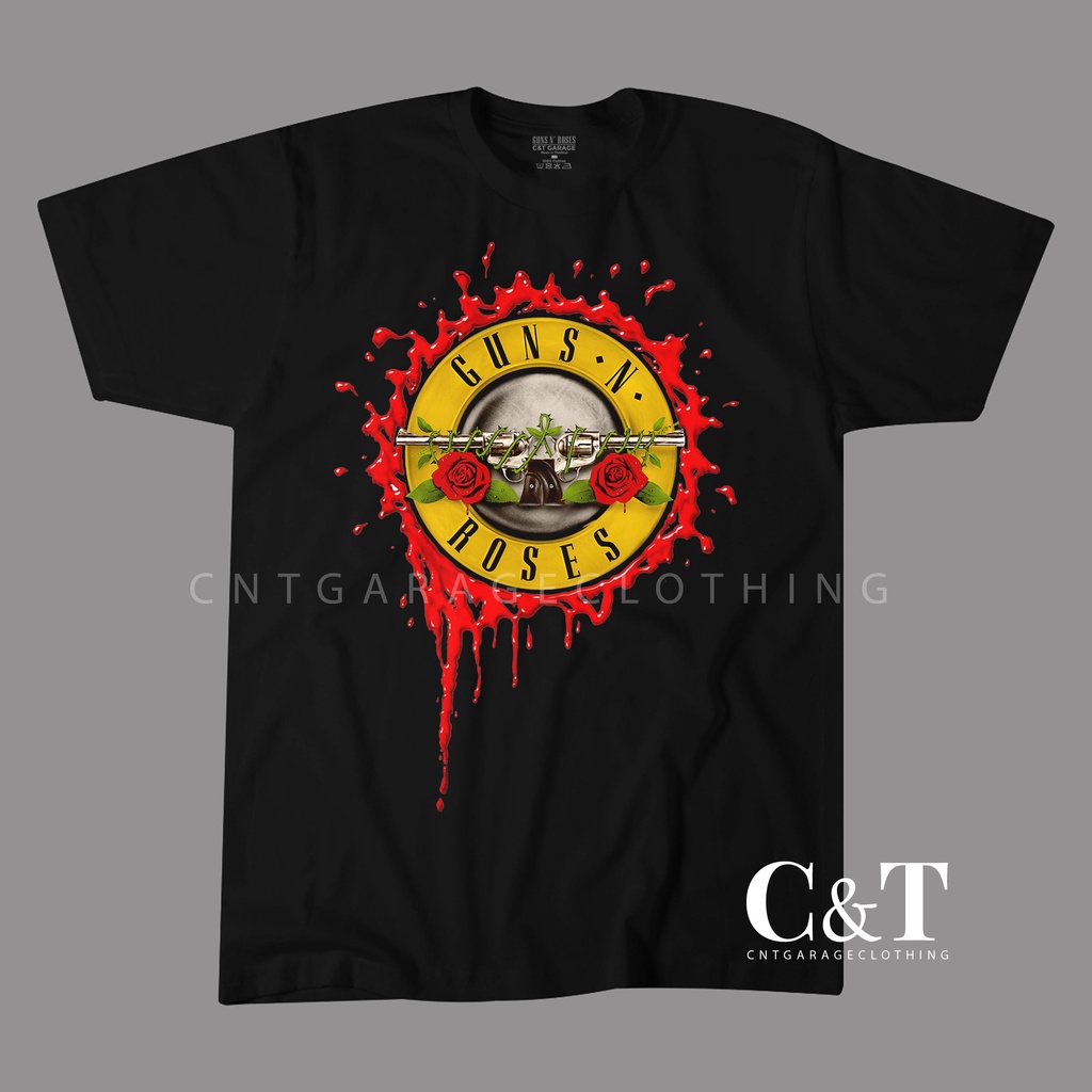 CNTGARAGECLOTHING | GUNS N' ROSES TSHIRT BLACK & WHITE | GNR 153 | TSHIRTS SHIRT SHIRTS KAOS DISTRO 