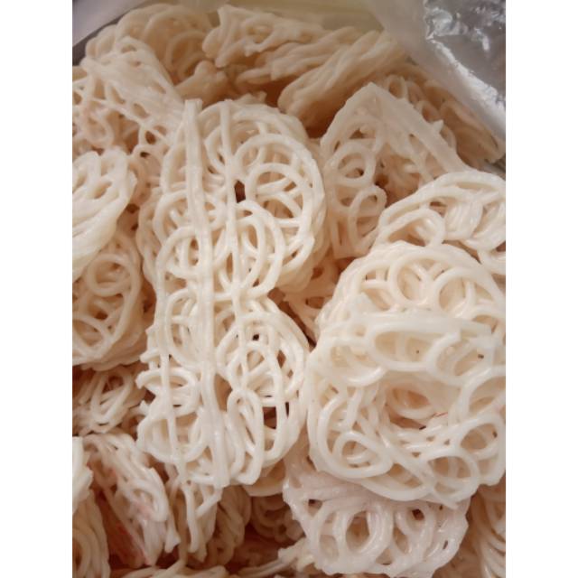 

Kerupuk mawar putih . kerupuk liontin/ kerupuk bunga 1kg