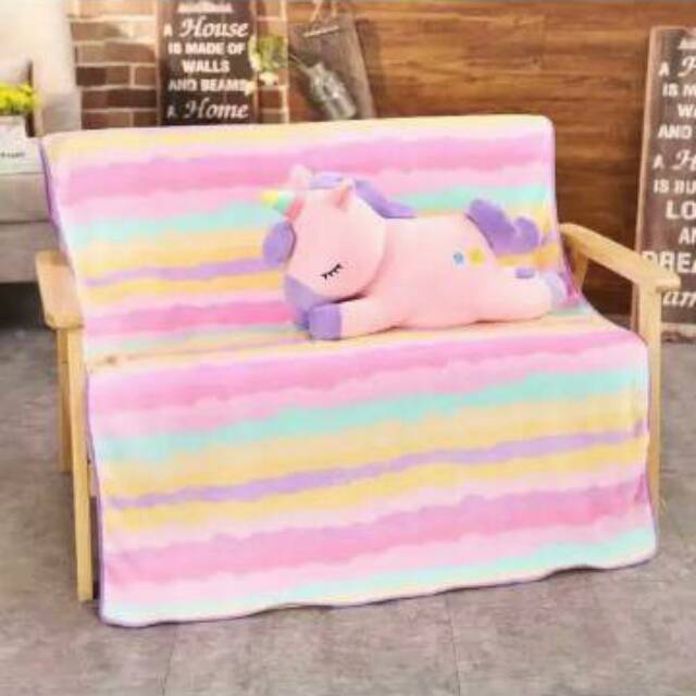 Balmut Bantal Selimut Boneka selimut Unicorn  import