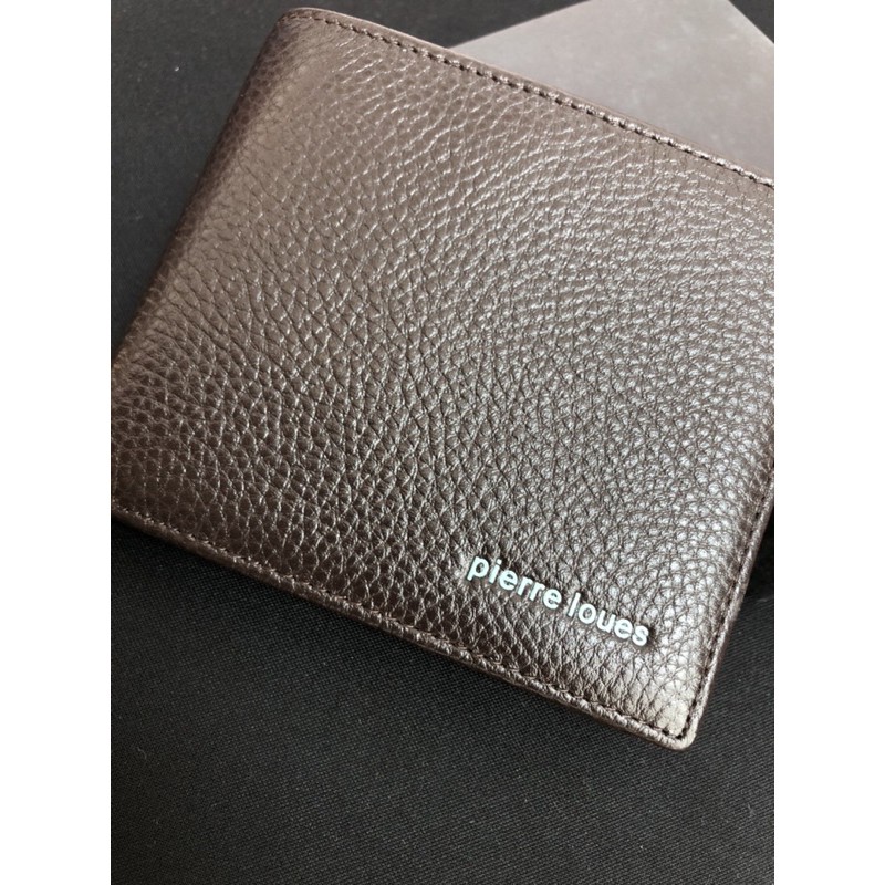 DOMPET KULIT ASLI LOGO DENGAN SELETING DALAM SEKAT KULIT