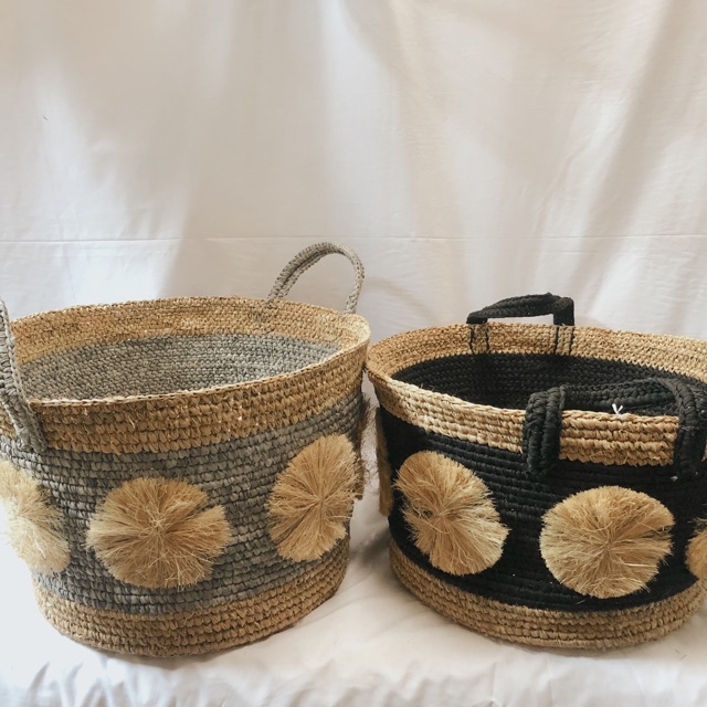 KERANJANG LAUNDRY BESAR SEAGRASS ANYAM / LAUNDRY BASKET/ KERANJANG LAUNDRY