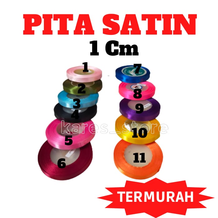 

Pita Satin Lebar 1 Cm