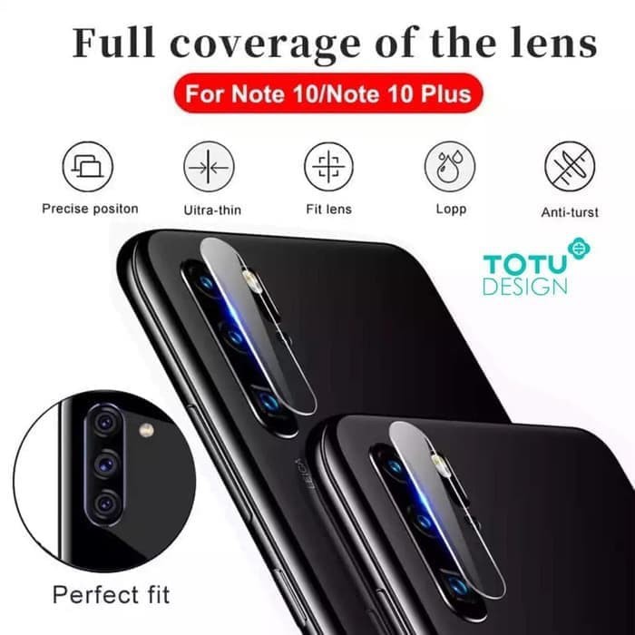 Totu Design Tempered Glass Camera samsung Note 10 Screen guard kamera