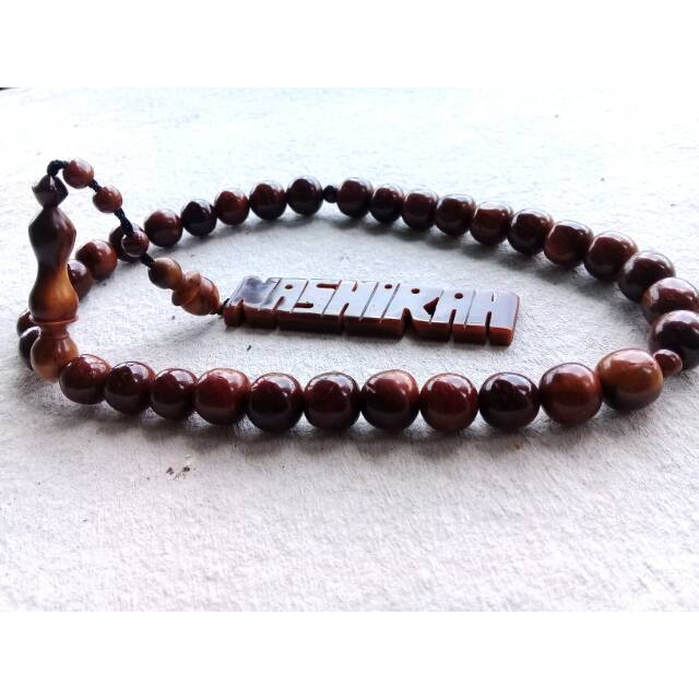 Tasbih kaokah 33 ukir nama