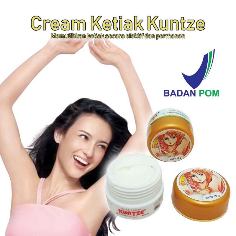 Kuntze Cream Pemutih Ketiak BPOM / KUNTZE CREAM KETIAK BPOM ORIGINAL - NEW 