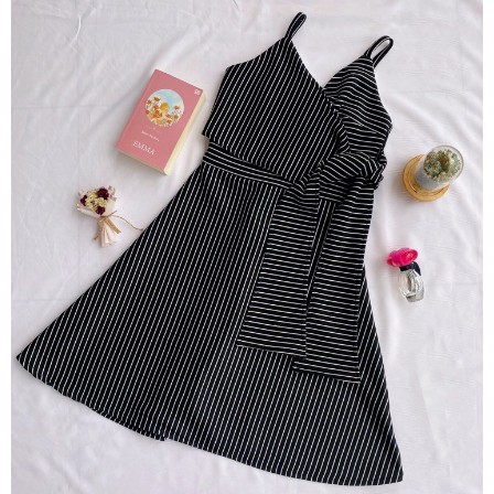 PRELOVED - GLAMOUR BLACK DRESS -0044-3