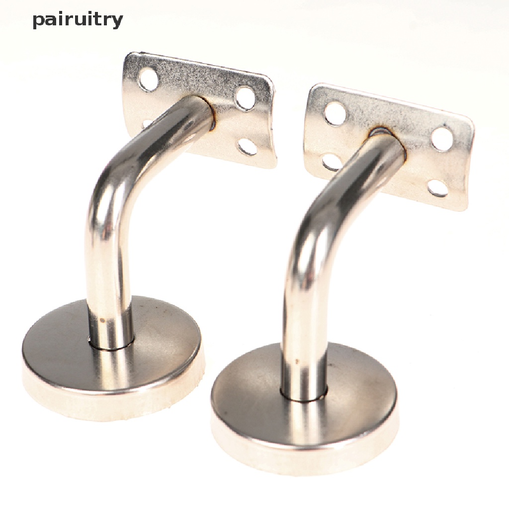 3pcs Bracket Handrail Bahan Stainless Steel Warna Silver Untuk Dinding