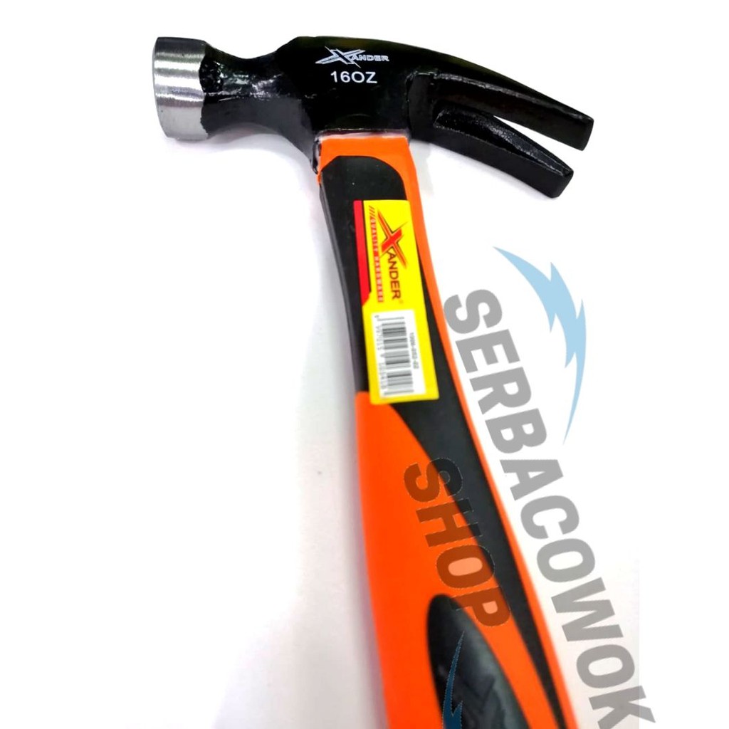 Promo Terbatas Palu Kambing Martil Claw Hammer 16 Oz Fiber Xander  Heavy Duty Termurah Berkualitas