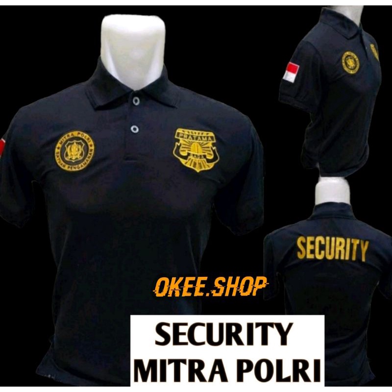 Kaos Gada Pratama - Kaos Kerah Gada Pratama Hitam Full Bordir