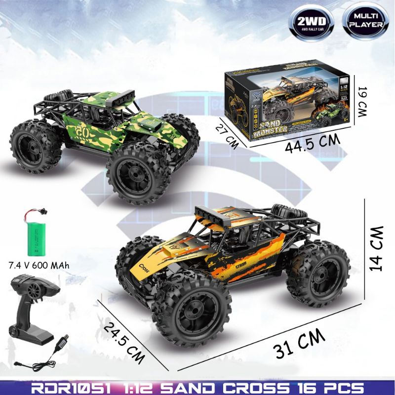 RC Sand Cross Offroad Drift Mainan Anak Mobil Remote Control Radio Control Hobi Koleksi Remot Kontro