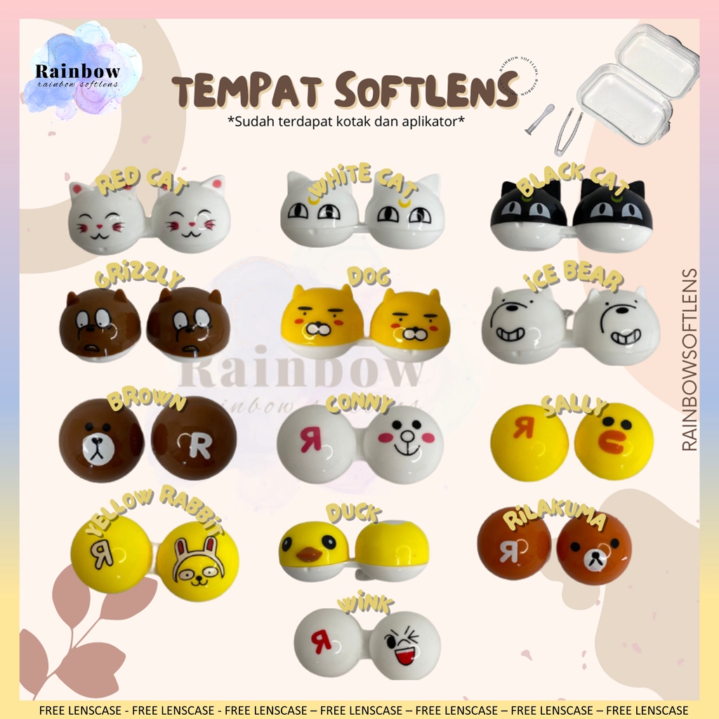 Tempat Softlens Mini dan kotak lensa