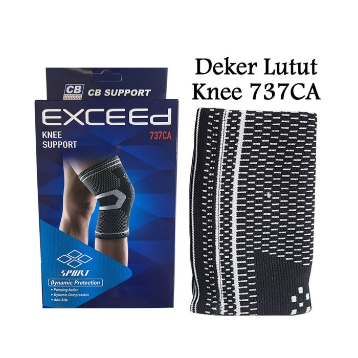 Deker Pelindung Lutut Dengkul Cidera Exceed 737CA Knee Support Bahan Nyaman Dipakai Mengurangi Arthritis moderat / radang sendi Lutut regangan keseleoLutut lemah lutut