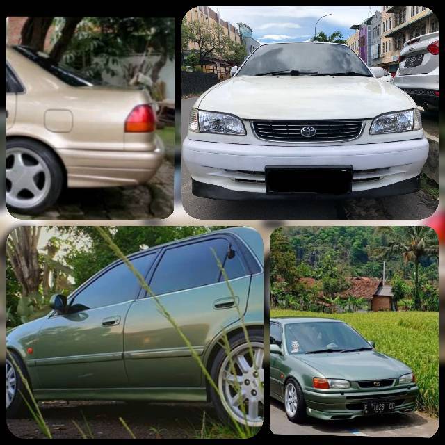 Full Set All New Corolla Front Lips (Chesar/GT) Sideskirt Rearskirt ae.111 atau ae.112