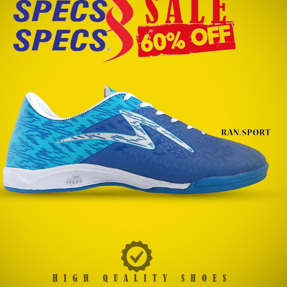 BHD.501679 ‑ SEPATU FUTSAL SPECS ALPHA PRO IN GARUDA BNIB HIGH QUALITY PREMIUM MERAH BIRU HITAM PERA