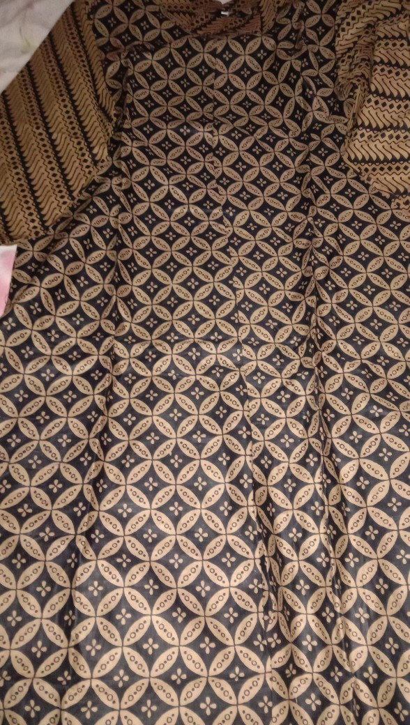 Atasan Dress Batik Wanita Sogan Kawung Dsc04934