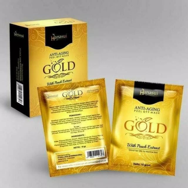 MASKER HANASUI NATURGO GOLD | MASKER HANASUI PEEL OFF GOLD