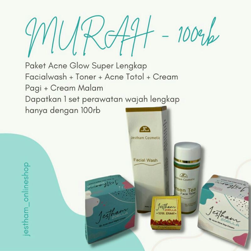 Paket Acne Glow Super Lengkap Jestham