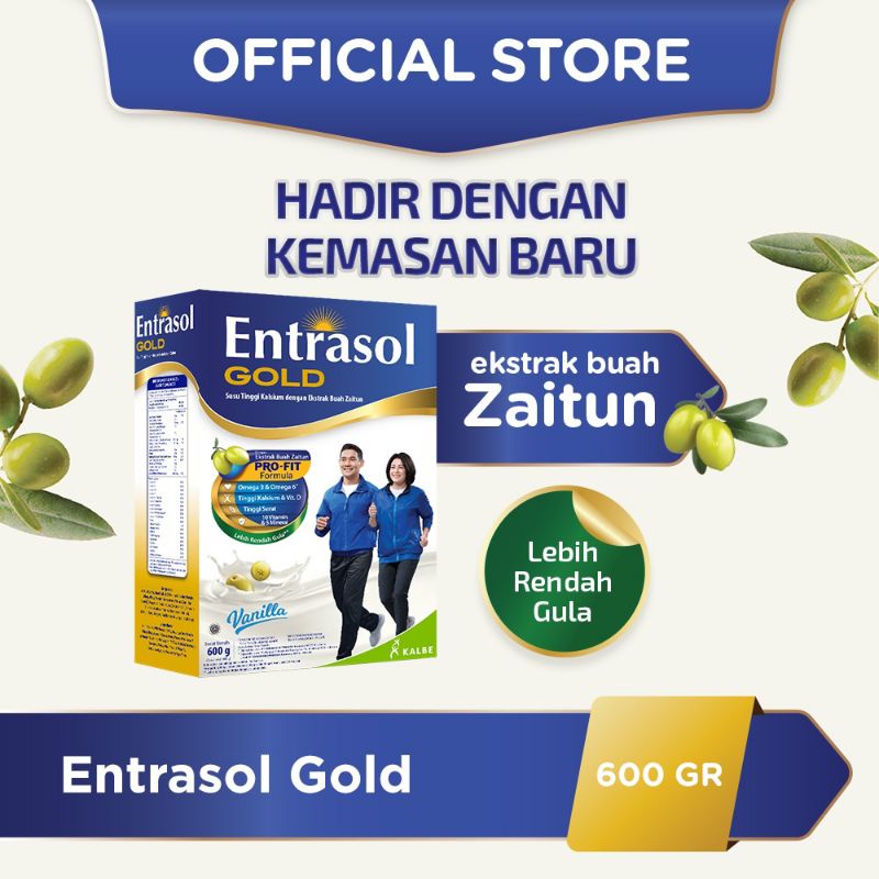 

Susu Kalsium Entrasol Gold 580gr