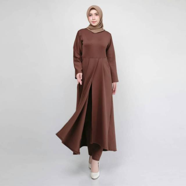 Setelan Gamis dan Celana Premium Quality