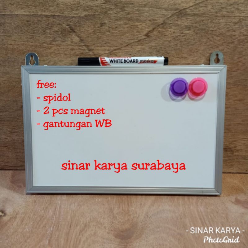 

Papan Tulis PLN PDAM ukuran 20x30 cm White Board putih 20x30cm murah