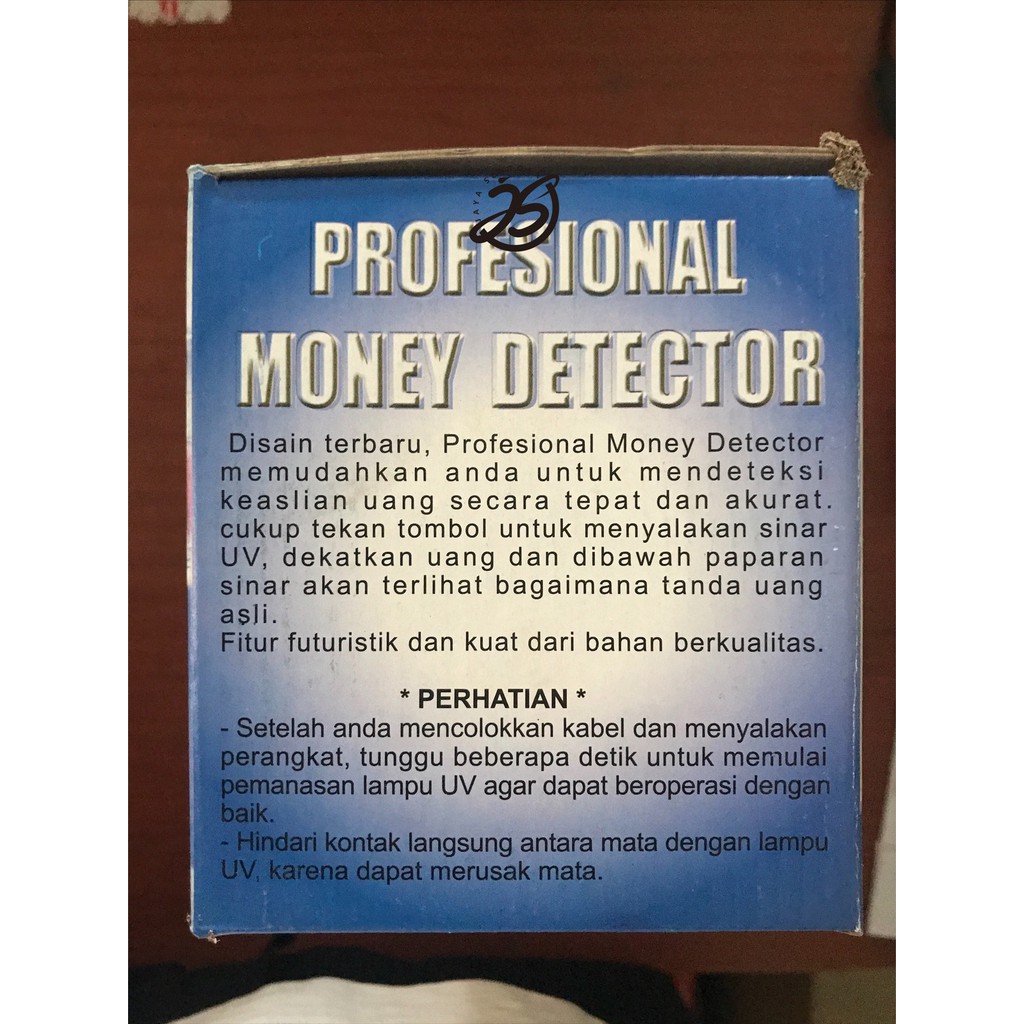 DETEKTOR UANG PALSU MONEY DETECTOR Q2 LAMPU DETEKTOR