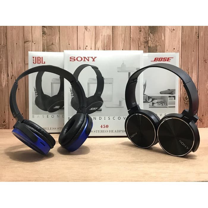 STARSELER Headset Headphone Bluetooth SONY 450 Handsfree Bando Wireless