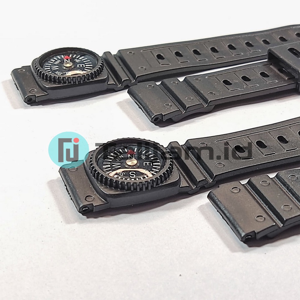 TALI JAM TANGAN RUBBER KARET CASIO 20MM CALCULATOR