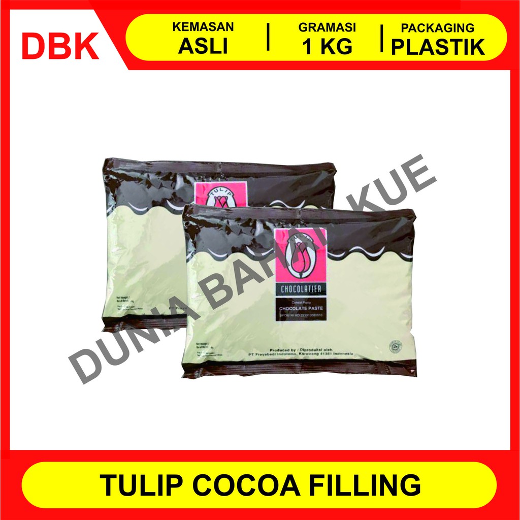 

TULIP CHOCOLATE FILLING / ISIAN ROTI/ ISIAN COKLAT / SELAI COKLAT 1 KG