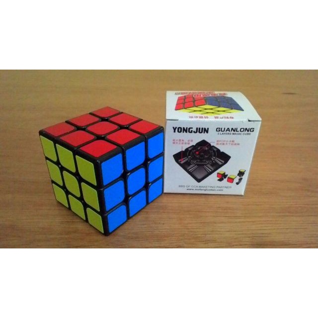 Unik Rubik 3X3 Basic Hitam Asli Original Yongjun Guanlong Harga Murah. Promo