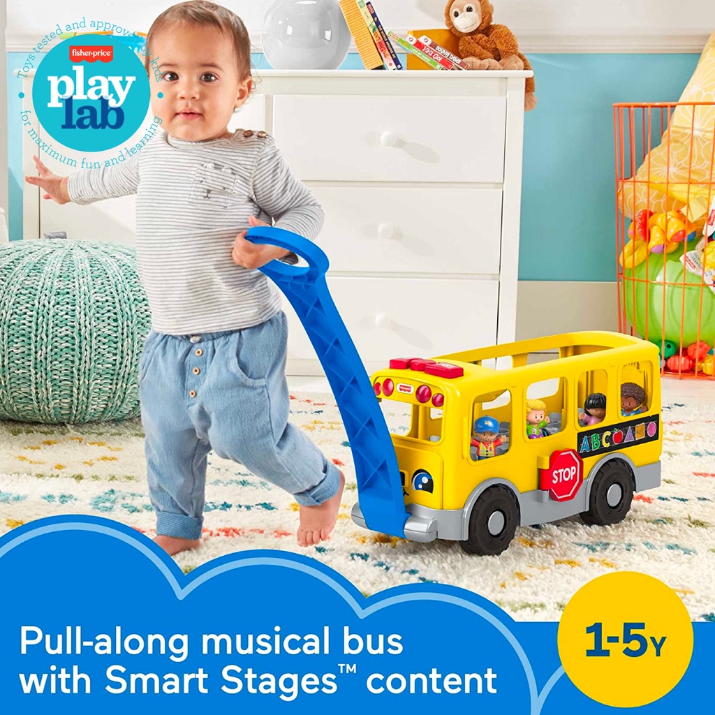 Fisher-Price Little People Big Yellow School Bus - Mainan Edukasi Bayi