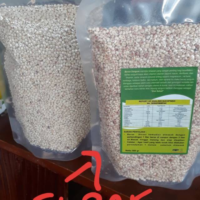 Beras Sorgum Varietas Numbu dan Super