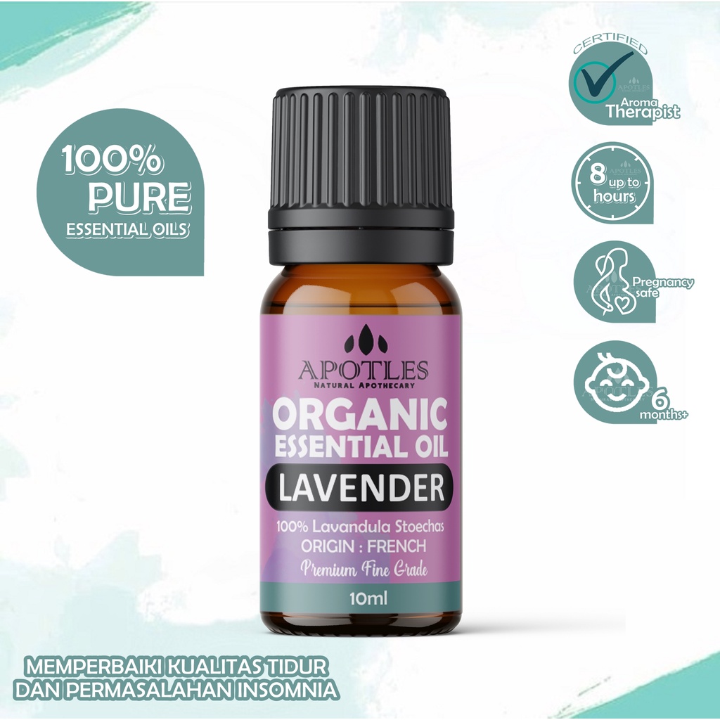 French Lavender Pure Essential Oil - Minyak Aromaterapi Lavender Essential Oil 10ml