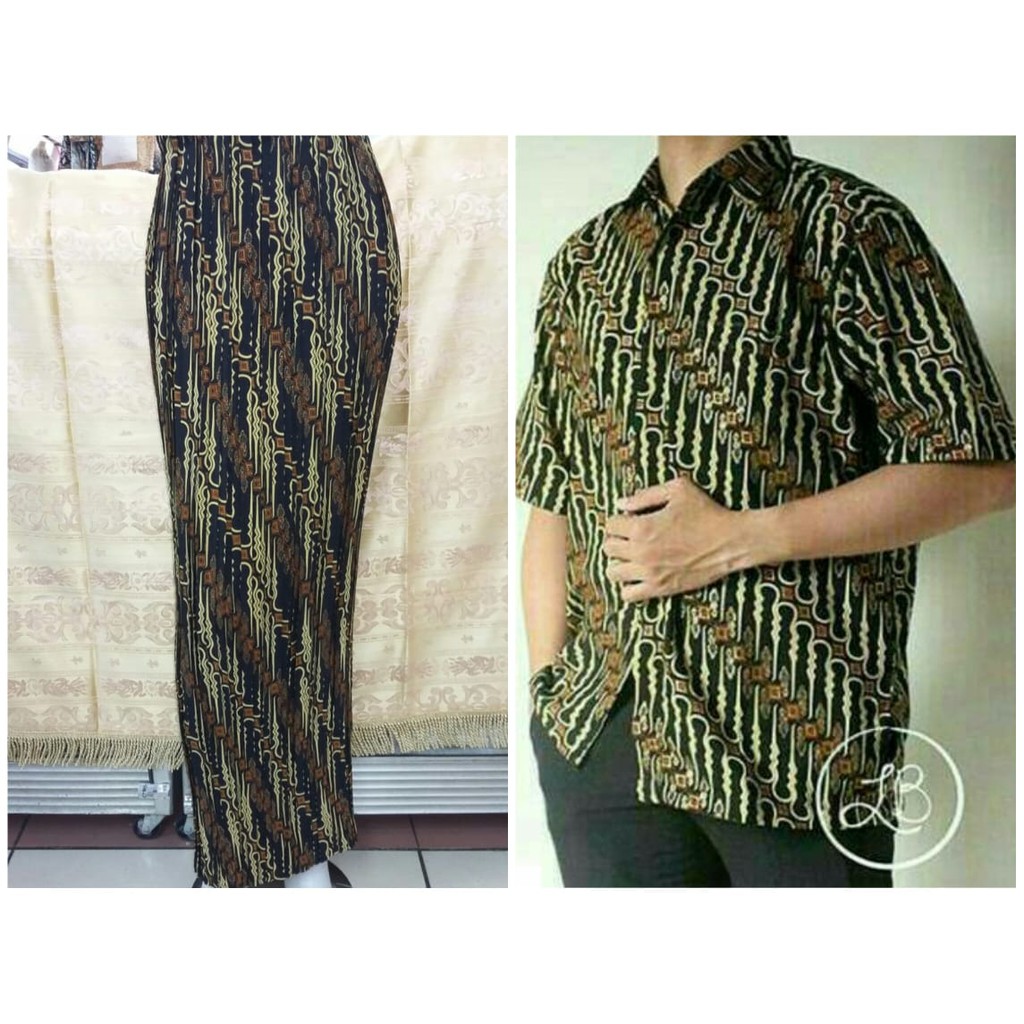 PROMO SET KEMEJA BATIK &amp; ROK COUPLE / SET KEMEJA ROK SARIMBIT / SET COUPLE KEMEJA ROK PARANG