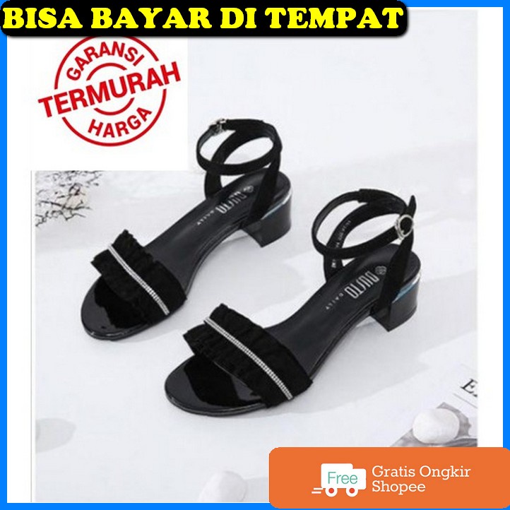 Sandal Hils Wanita Import Sendal Wanita Mewah Pesta Kondangan Ter ZQ849 Sandal Sendal High Heels Ha