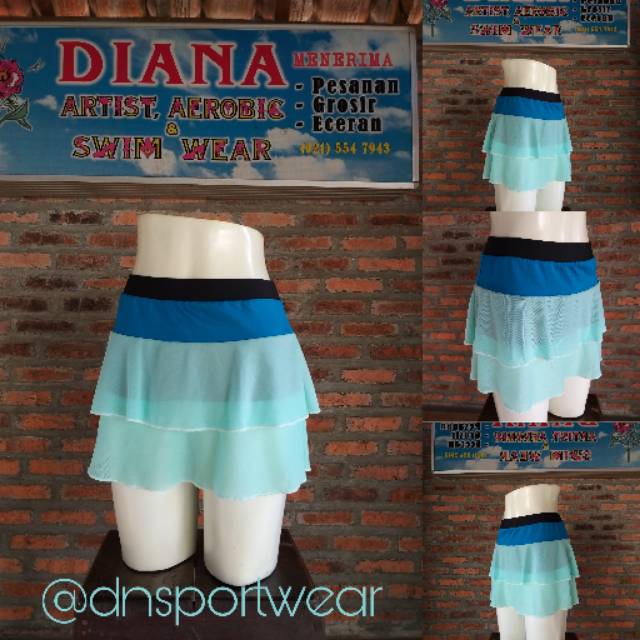 Rok rumbay senam wanita | rok senam indoor wanita | rok aerobik