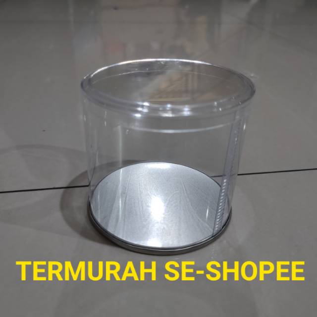 Tabung Mika 7cm termurah SE-SHOPEE  8(diameter)×7cm bisa diisi nastar biscuit sambal stik keju dll