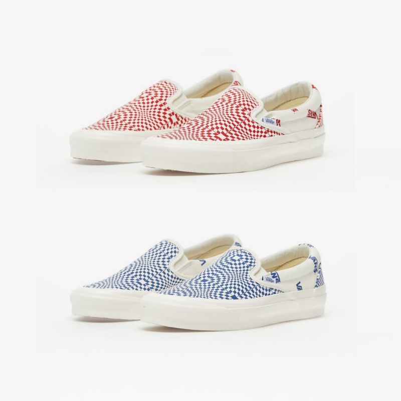 Vans Slip On Vault OG LX Optical Warp Checkerboard Original