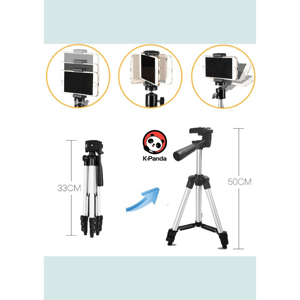 Tripod 3110A/3120  handphone hp u holder Kaki Stabilizer 1 Meter