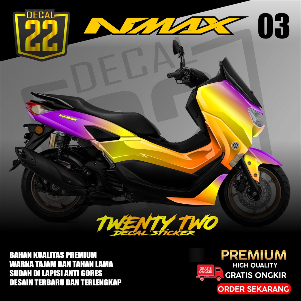 Decal stiker yamaha Nmax 2021 Full Body Stiker Nmax 2021 Full Body kode 03 Podo